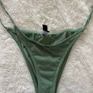 Triangl olive green sparkle bikini bottoms